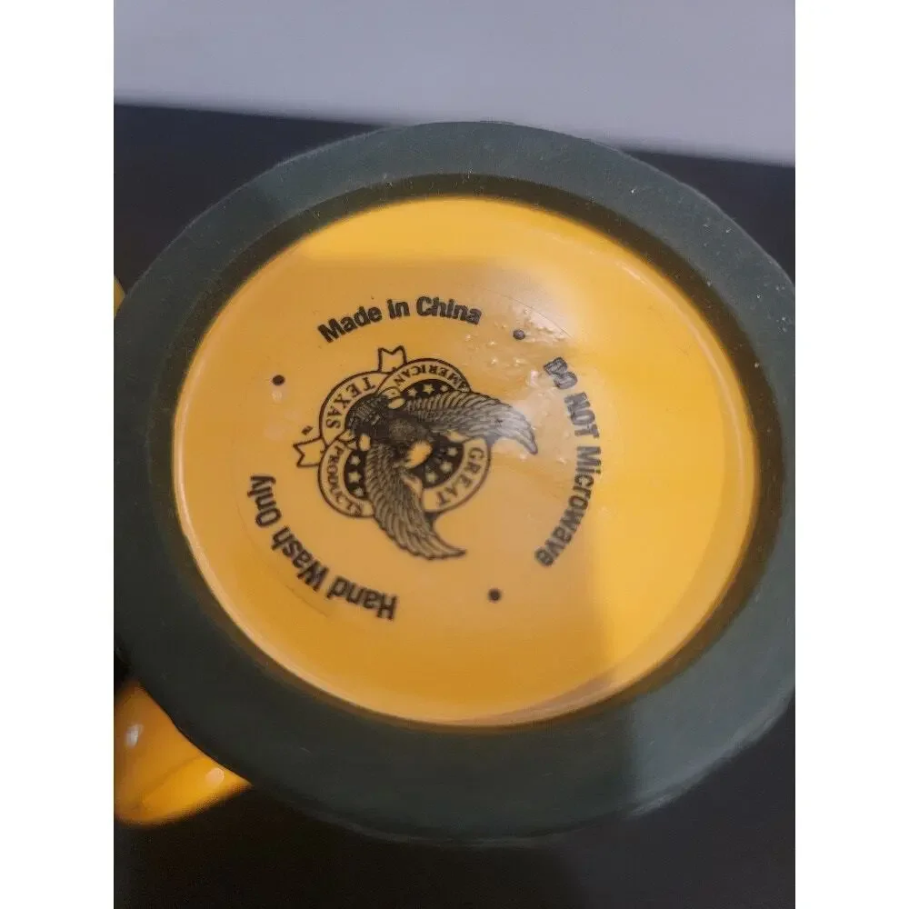 Baylor University Bears Mugs Set of‎ 2 Rubber Bumpers Yellow Green - Picture 8 of 11